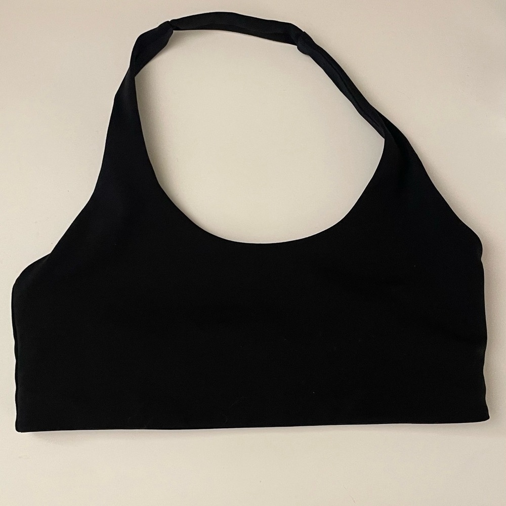 Black Halter Sports Bra